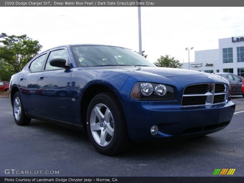 Deep Water Blue Pearl / Dark Slate Gray/Light Slate Gray 2009 Dodge Charger SXT