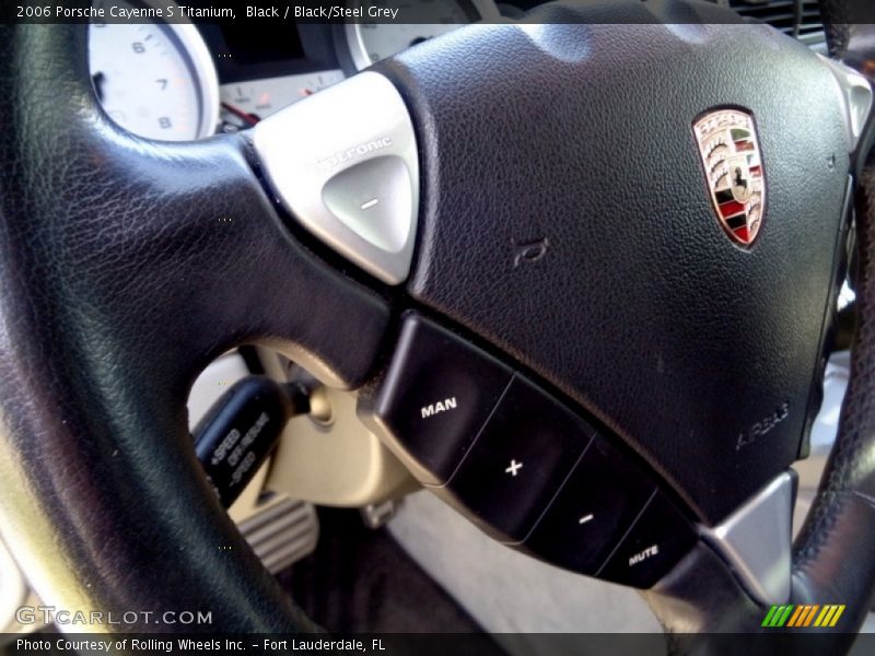 Black / Black/Steel Grey 2006 Porsche Cayenne S Titanium