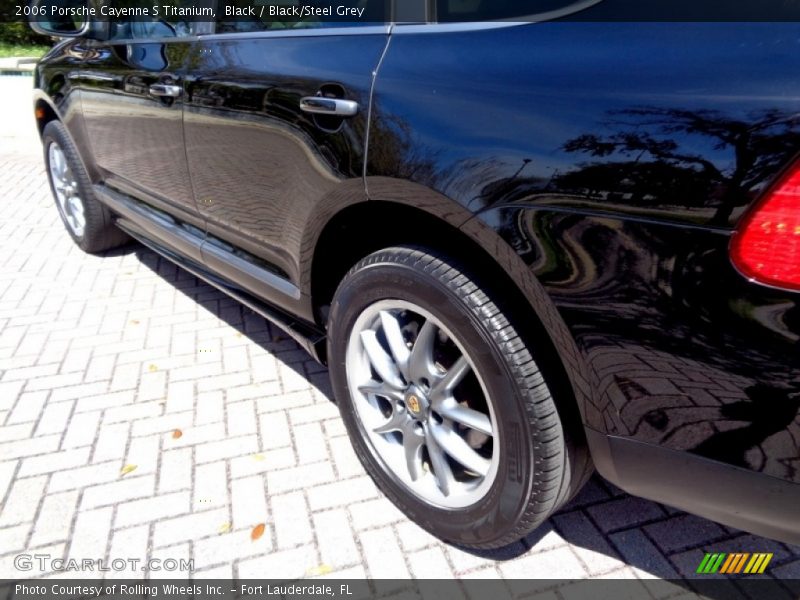 Black / Black/Steel Grey 2006 Porsche Cayenne S Titanium