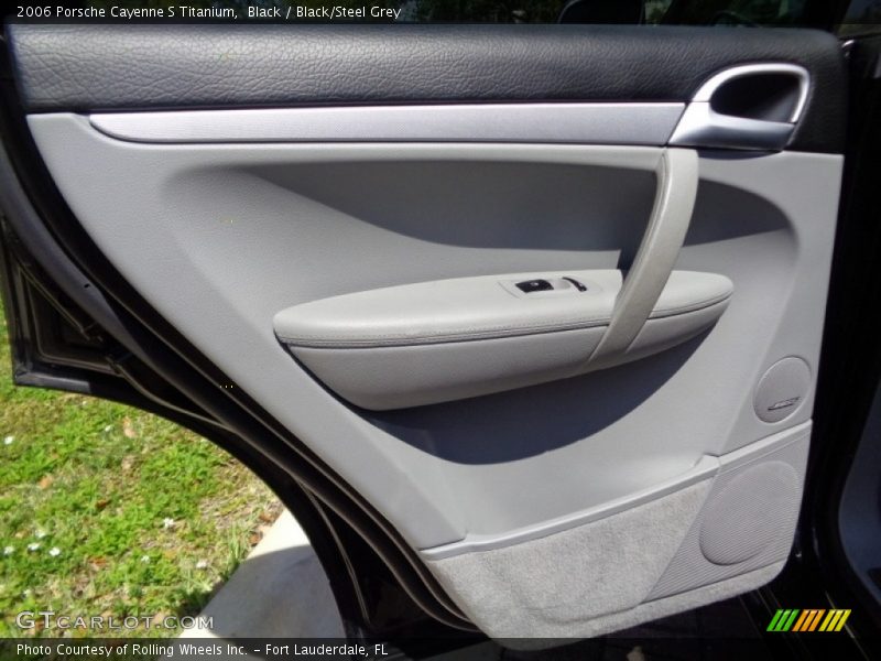 Black / Black/Steel Grey 2006 Porsche Cayenne S Titanium