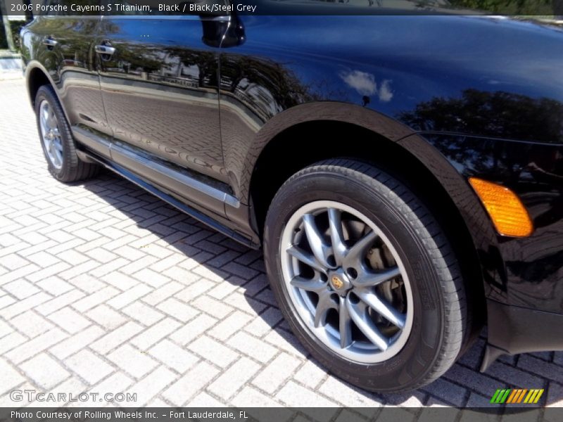 Black / Black/Steel Grey 2006 Porsche Cayenne S Titanium