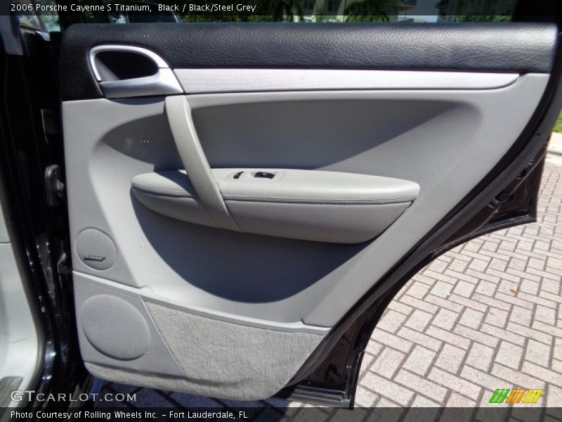 Black / Black/Steel Grey 2006 Porsche Cayenne S Titanium