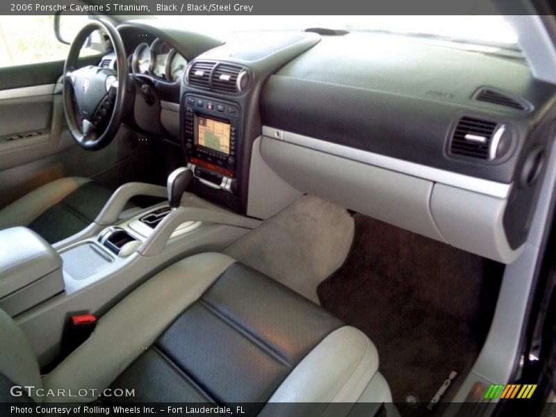Black / Black/Steel Grey 2006 Porsche Cayenne S Titanium