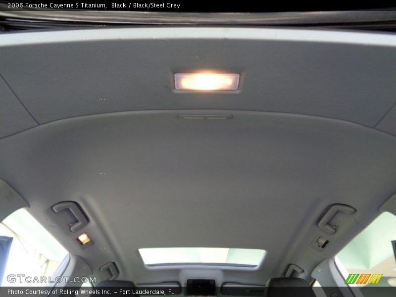 Black / Black/Steel Grey 2006 Porsche Cayenne S Titanium