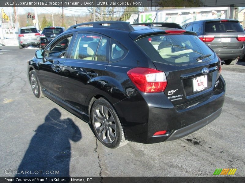 Crystal Black Silica / Ivory 2013 Subaru Impreza 2.0i Sport Premium 5 Door