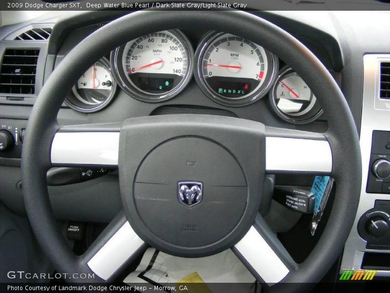 Deep Water Blue Pearl / Dark Slate Gray/Light Slate Gray 2009 Dodge Charger SXT