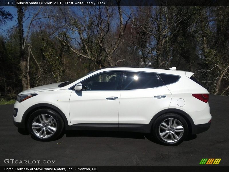 Frost White Pearl / Black 2013 Hyundai Santa Fe Sport 2.0T