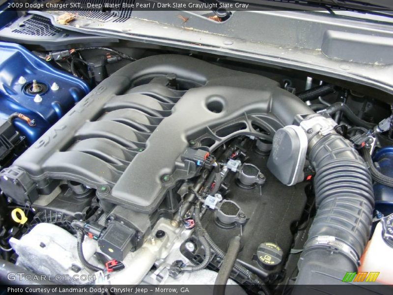 Deep Water Blue Pearl / Dark Slate Gray/Light Slate Gray 2009 Dodge Charger SXT