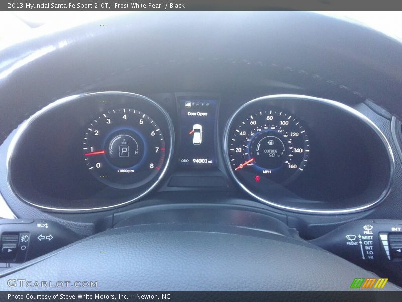 Frost White Pearl / Black 2013 Hyundai Santa Fe Sport 2.0T