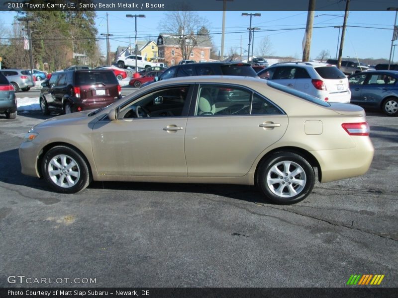 Sandy Beach Metallic / Bisque 2010 Toyota Camry LE