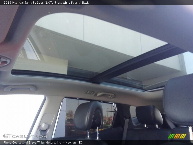 Frost White Pearl / Black 2013 Hyundai Santa Fe Sport 2.0T