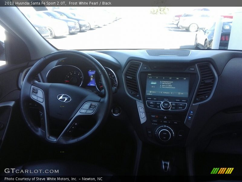 Frost White Pearl / Black 2013 Hyundai Santa Fe Sport 2.0T