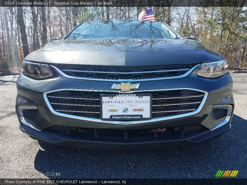 Nightfall Gray Metallic / Jet Black 2016 Chevrolet Malibu LT
