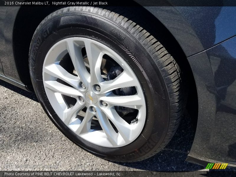 Nightfall Gray Metallic / Jet Black 2016 Chevrolet Malibu LT