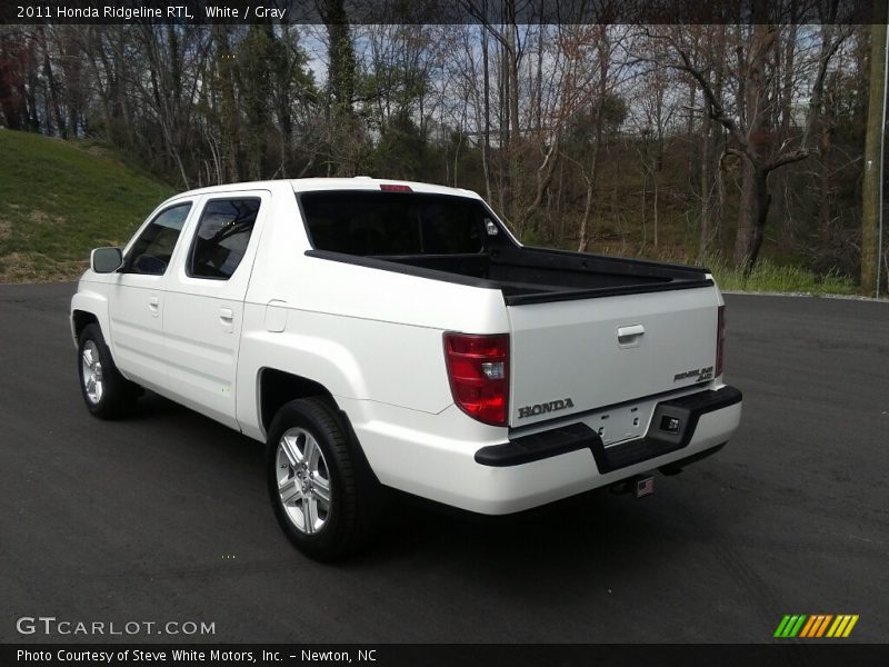 White / Gray 2011 Honda Ridgeline RTL