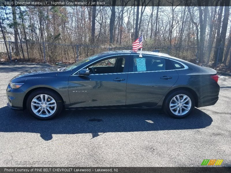 Nightfall Gray Metallic / Jet Black 2016 Chevrolet Malibu LT