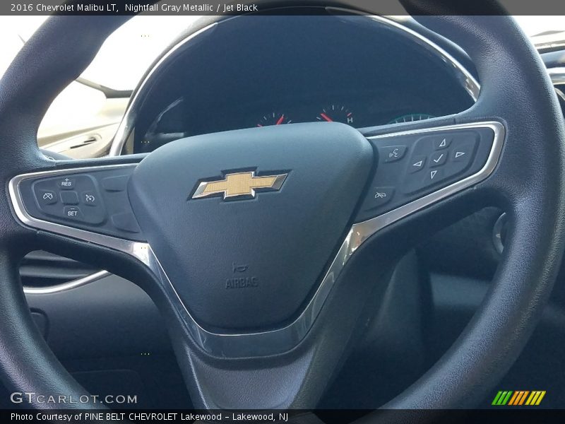 Nightfall Gray Metallic / Jet Black 2016 Chevrolet Malibu LT