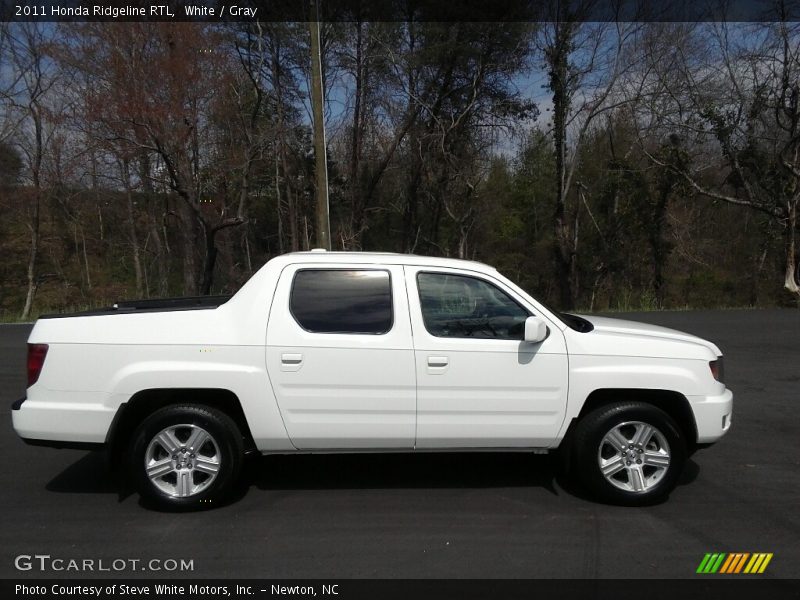 White / Gray 2011 Honda Ridgeline RTL
