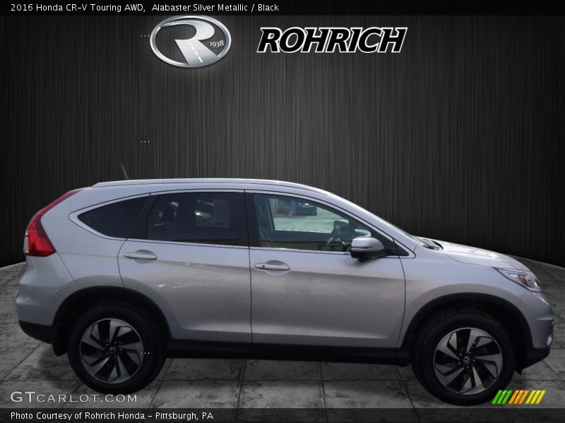 Alabaster Silver Metallic / Black 2016 Honda CR-V Touring AWD