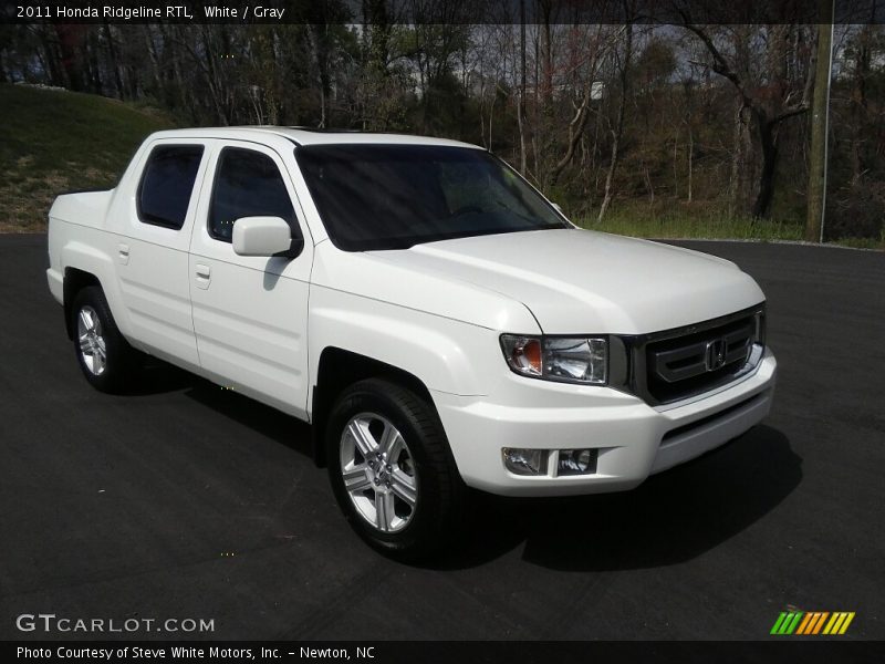 White / Gray 2011 Honda Ridgeline RTL