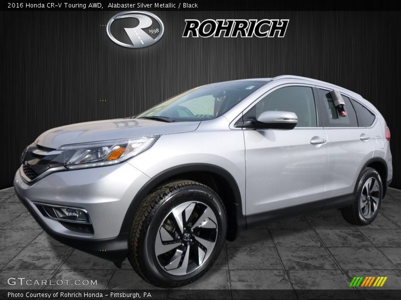 Alabaster Silver Metallic / Black 2016 Honda CR-V Touring AWD