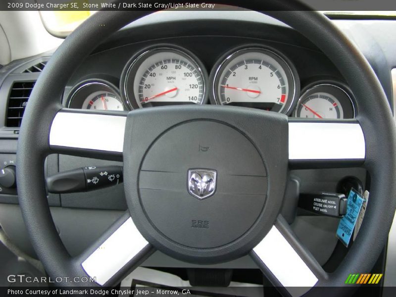 Stone White / Dark Slate Gray/Light Slate Gray 2009 Dodge Charger SE