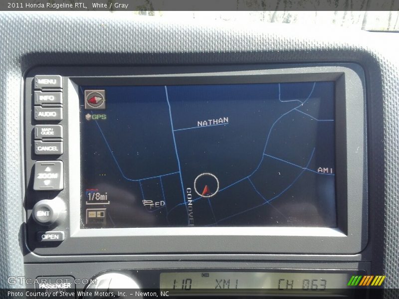 White / Gray 2011 Honda Ridgeline RTL