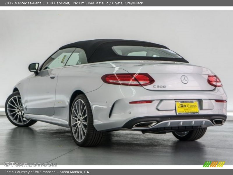 Iridium Silver Metallic / Crystal Grey/Black 2017 Mercedes-Benz C 300 Cabriolet