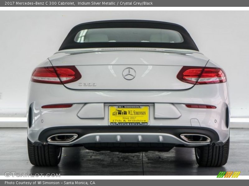 Iridium Silver Metallic / Crystal Grey/Black 2017 Mercedes-Benz C 300 Cabriolet