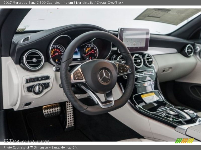 Iridium Silver Metallic / Crystal Grey/Black 2017 Mercedes-Benz C 300 Cabriolet