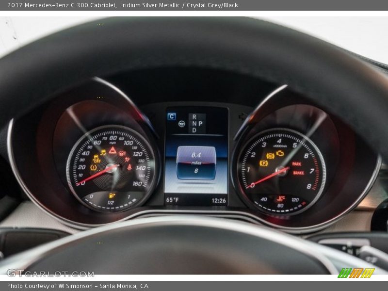 Iridium Silver Metallic / Crystal Grey/Black 2017 Mercedes-Benz C 300 Cabriolet