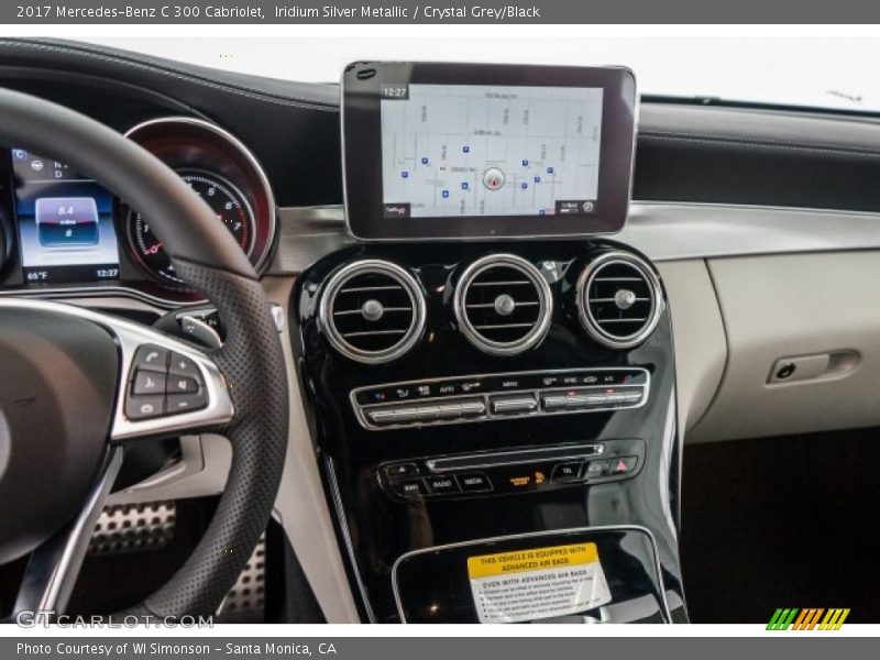 Iridium Silver Metallic / Crystal Grey/Black 2017 Mercedes-Benz C 300 Cabriolet