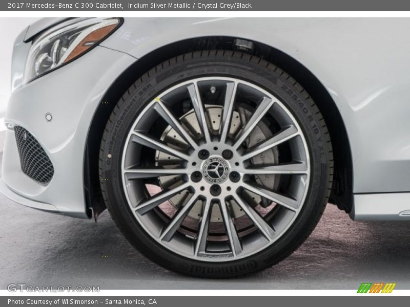Iridium Silver Metallic / Crystal Grey/Black 2017 Mercedes-Benz C 300 Cabriolet