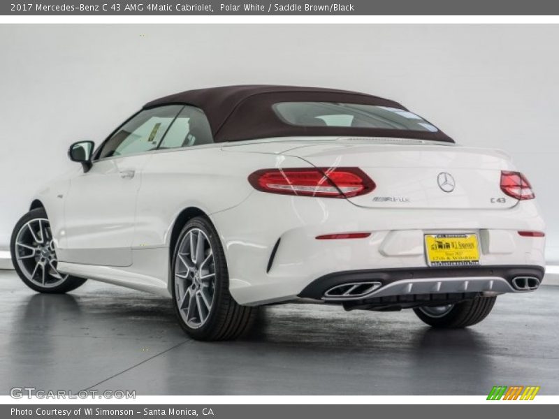 Polar White / Saddle Brown/Black 2017 Mercedes-Benz C 43 AMG 4Matic Cabriolet