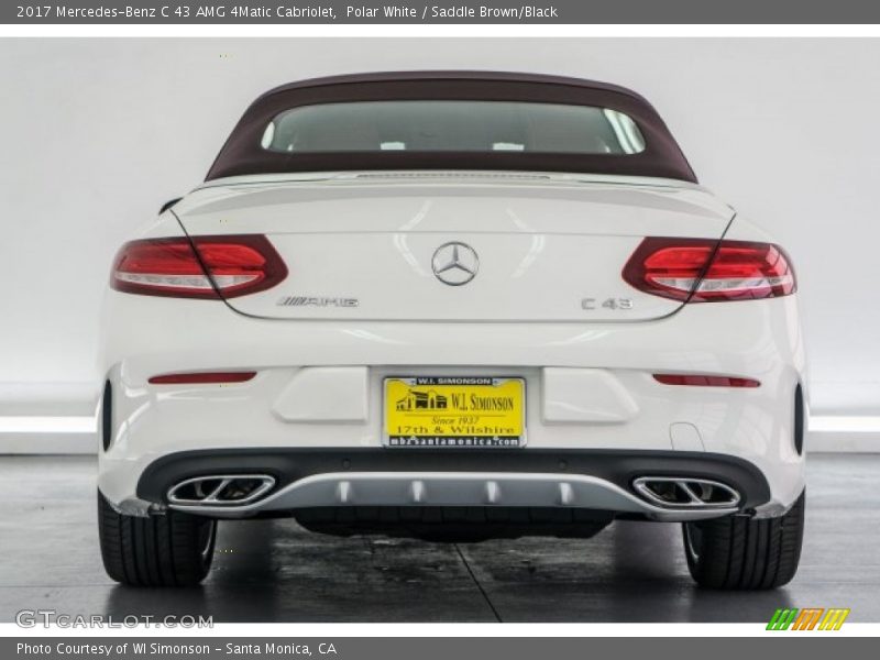 Polar White / Saddle Brown/Black 2017 Mercedes-Benz C 43 AMG 4Matic Cabriolet