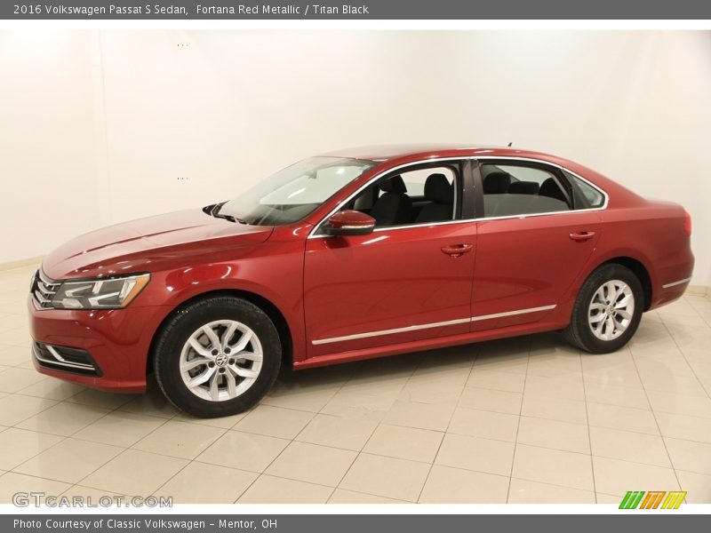 Fortana Red Metallic / Titan Black 2016 Volkswagen Passat S Sedan