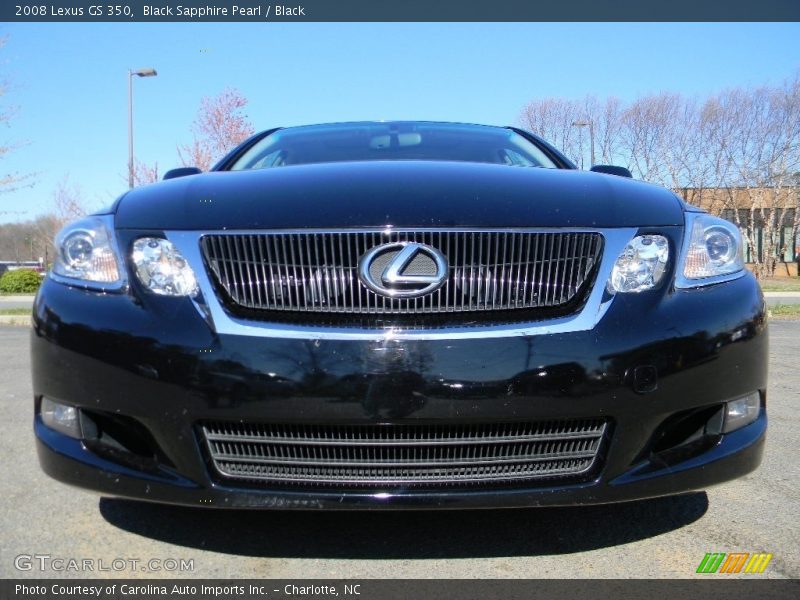 Black Sapphire Pearl / Black 2008 Lexus GS 350