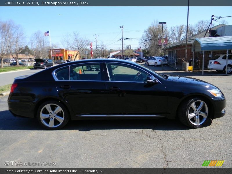 Black Sapphire Pearl / Black 2008 Lexus GS 350