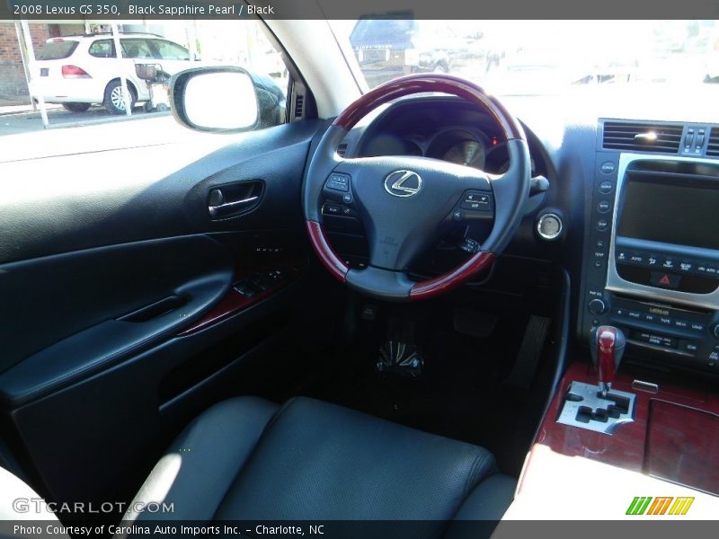 Black Sapphire Pearl / Black 2008 Lexus GS 350