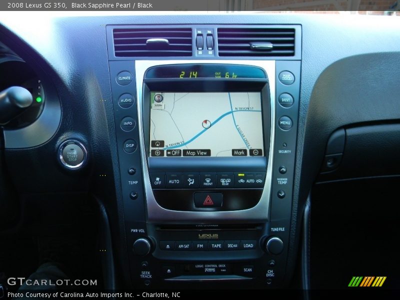 Black Sapphire Pearl / Black 2008 Lexus GS 350