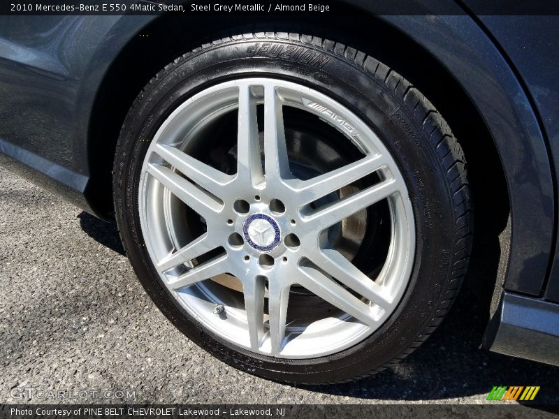 Steel Grey Metallic / Almond Beige 2010 Mercedes-Benz E 550 4Matic Sedan