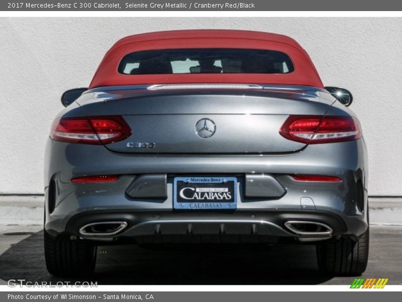 Selenite Grey Metallic / Cranberry Red/Black 2017 Mercedes-Benz C 300 Cabriolet
