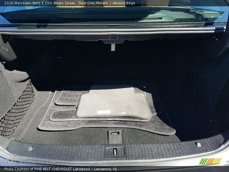 Steel Grey Metallic / Almond Beige 2010 Mercedes-Benz E 550 4Matic Sedan