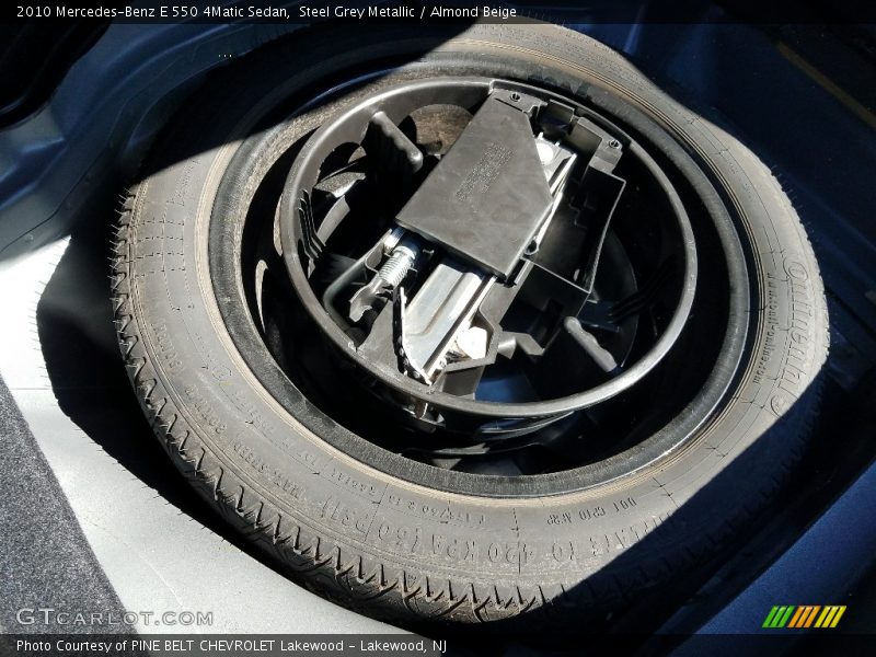 Steel Grey Metallic / Almond Beige 2010 Mercedes-Benz E 550 4Matic Sedan