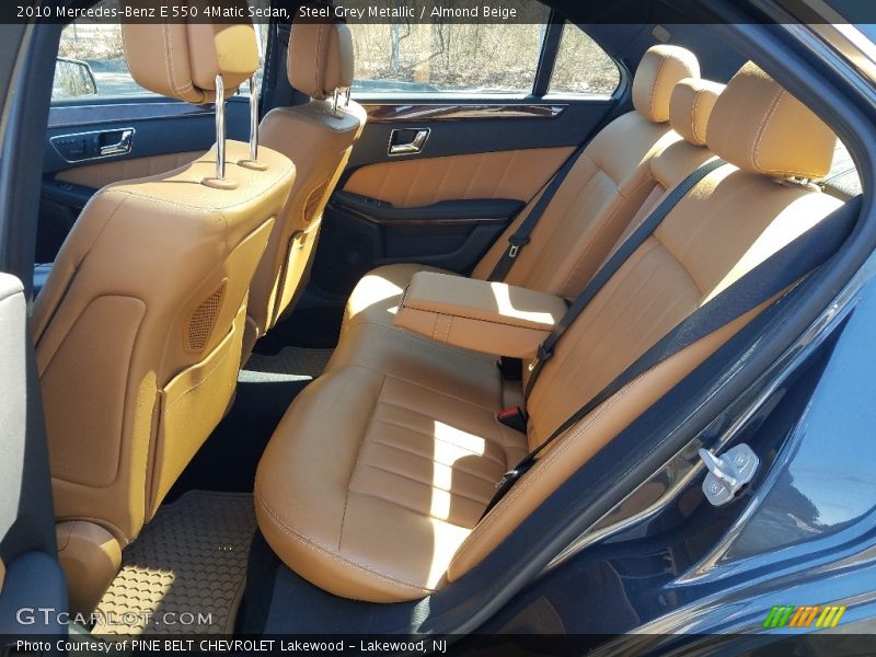 Steel Grey Metallic / Almond Beige 2010 Mercedes-Benz E 550 4Matic Sedan