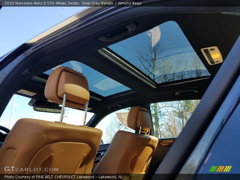 Steel Grey Metallic / Almond Beige 2010 Mercedes-Benz E 550 4Matic Sedan