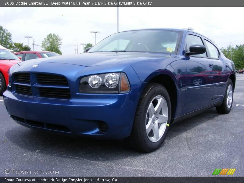 Deep Water Blue Pearl / Dark Slate Gray/Light Slate Gray 2009 Dodge Charger SE