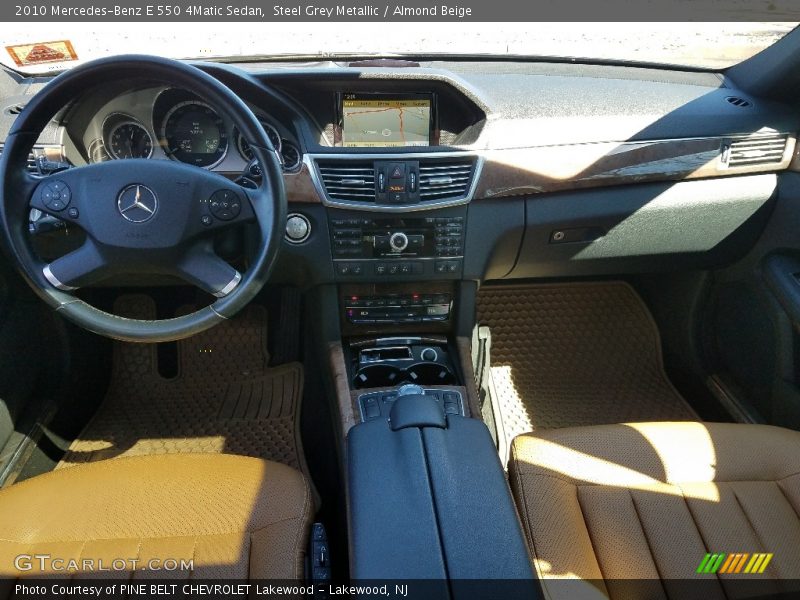 Steel Grey Metallic / Almond Beige 2010 Mercedes-Benz E 550 4Matic Sedan