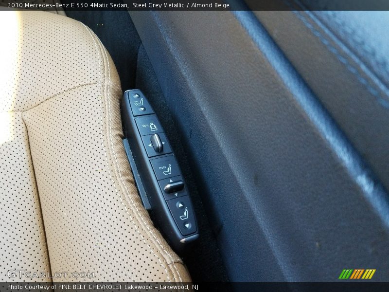 Steel Grey Metallic / Almond Beige 2010 Mercedes-Benz E 550 4Matic Sedan