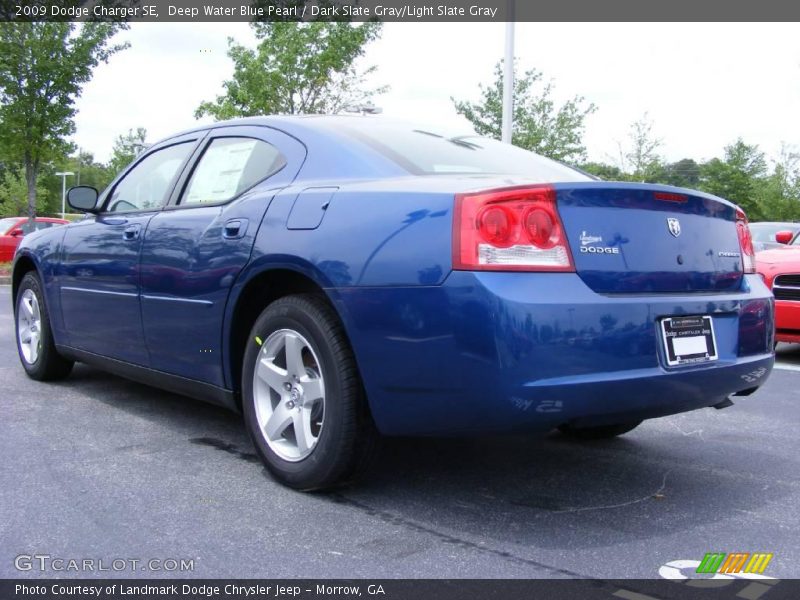 Deep Water Blue Pearl / Dark Slate Gray/Light Slate Gray 2009 Dodge Charger SE
